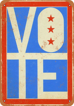 1972 VOTE - Metal Sign