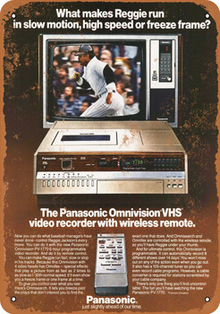 1981 Panasonic VCR - Metal Sign