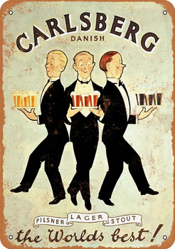 1920 Carlsberg Beer - Metal Sign