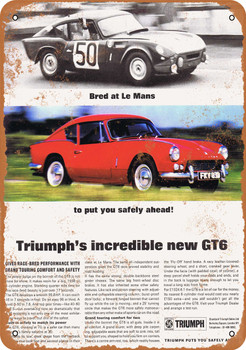1968 Triumph GT6 - Metal Sign
