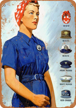 1943 Women Ordnance Workers - Metal Sign