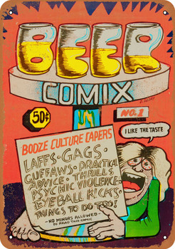 1971 Beer Comic Book - Metal Sign