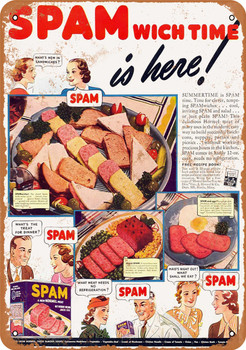 1939 Spam Sandwiches - Metal Sign