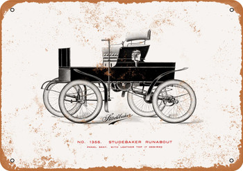 1903 Studebaker Runabout - Metal Sign