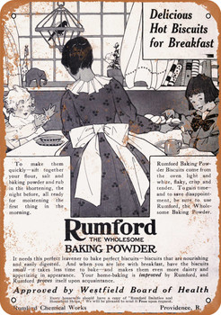 1916 Rumford Baking Powder - Metal Sign