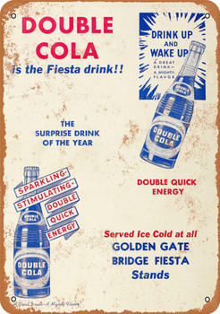 1937 Double Cola - Metal Sign