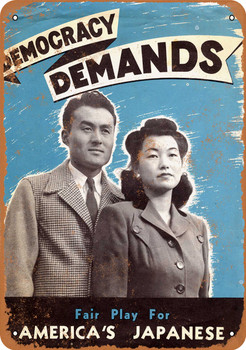 1944 Anti-Japanese Internment - Metal Sign