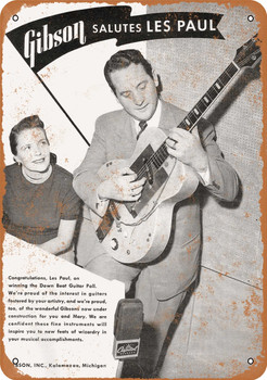 1952 Gibson Salutes Les Paul - Metal Sign