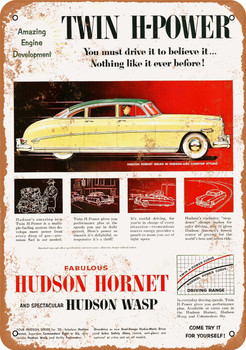 1952 Hudson Hornet - Metal Sign