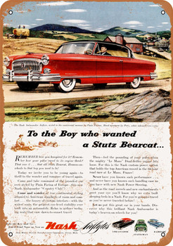 1953 Nash Ambassador Airflytes - Metal Sign