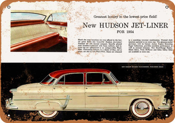 1954 Hudson Jet-Liner - Metal Sign