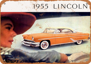 1955 Lincoln Automobiles - Metal Sign