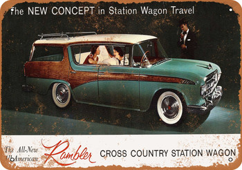 1956 Rambler Station Wagon - Metal Sign