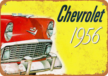 1956 Chevrolet Automobiles - Metal Sign