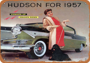 1957 Hudson Automobiles - Metal Sign