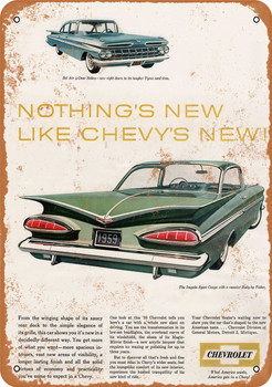1959 Chevrolet Impala Sport Coupe - Metal Sign