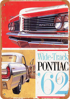 1962 Pontiac Automobiles - Metal Sign