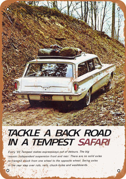 1962 Pontiac Tempest Station Wagon - Metal Sign