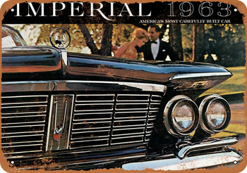 1963 Chrysler Imperial Automobiles - Metal Sign