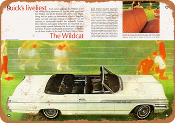 1963 Buick Wildcat Convertible - Metal Sign