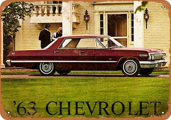 1963 Chevrolet Automobiles - Metal Sign