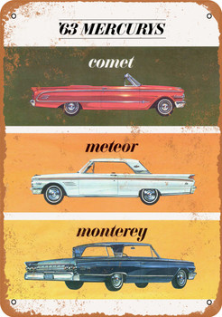 1963 Mercury Lineup - Metal Sign