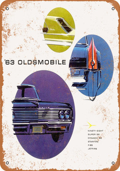 1963 Oldsmobile Automobiles - Metal Sign