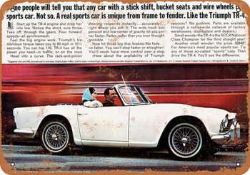 1965 Triumph TR-4 - Metal Sign
