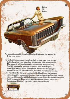 1965 Buick Riviera - Metal Sign