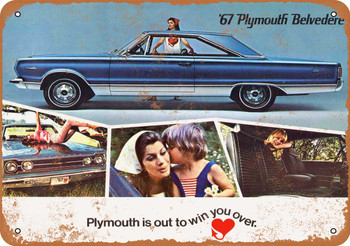 1967 Plymouth Belvedere - Metal Sign