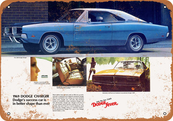 1969 Dodge Charger - Metal Sign