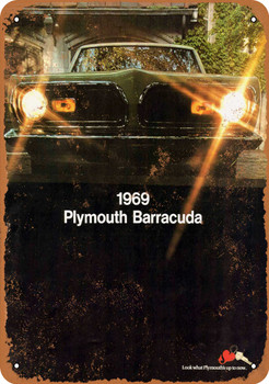 1969 Plymouth Barracuda - Metal Sign
