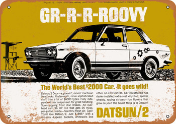 1969 Datsun 2 - Metal Sign