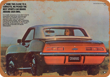 1969 Chevrolet Camaro - Metal Sign