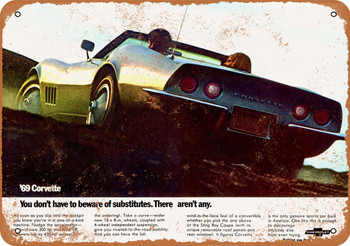 1969 Chevrolet Corvette - Metal Sign