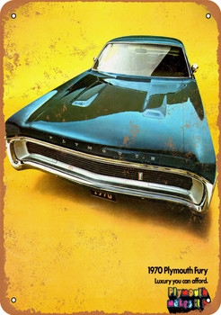 1970 Plymouth Fury - Metal Sign