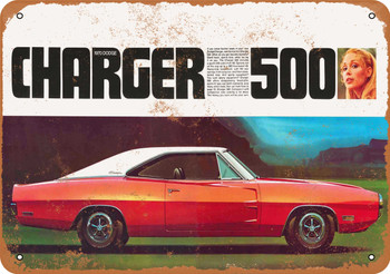 1970 Dodge Charger 500 - Metal Sign