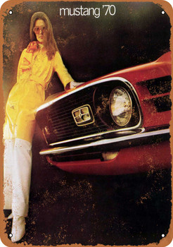 1970 Ford Mustang - Metal Sign