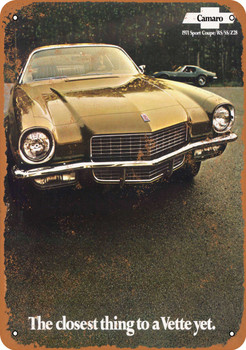 1971 Chevrolet Camaro - Metal Sign