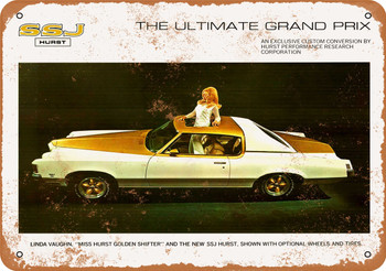 1971 Pontiac Grand Prix Hurst SSJ - Metal Sign