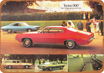 1971 Ford Torino 500 - Metal Sign