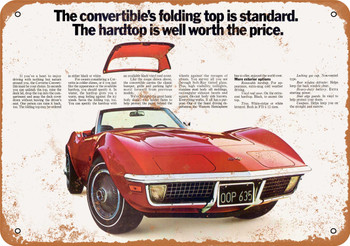 1972 Chevrolet Corvette - Metal Sign