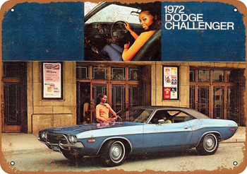 1972 Dodge Challenger - Metal Sign