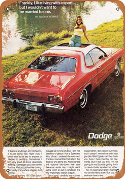 1973 Dodge Dart Sport - Metal Sign