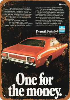 1973 Plymouth Duster 340 - Metal Sign