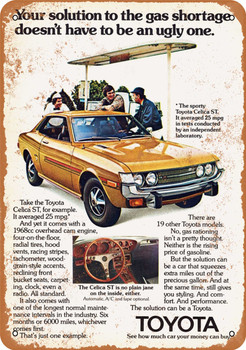 1973 Toyota Celica ST - Metal Sign