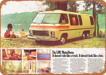 1973 GMC MotorHome - Metal Sign