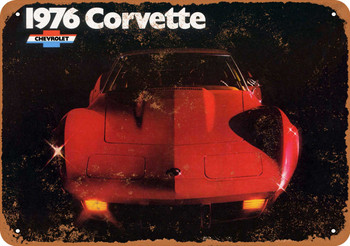1976 Chevrolet Corvette - Metal Sign