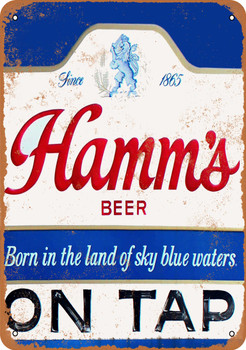 Hamm's Beer on Tap - Metal Sign