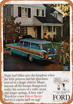 1963 Ford Falcon Station Wagon - Metal Sign